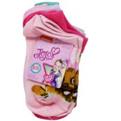Wholesale - 5pk JOJO SIWA FEEL THE BEAT NS SOCKS SIZE 4-6, UPC: 193159142186